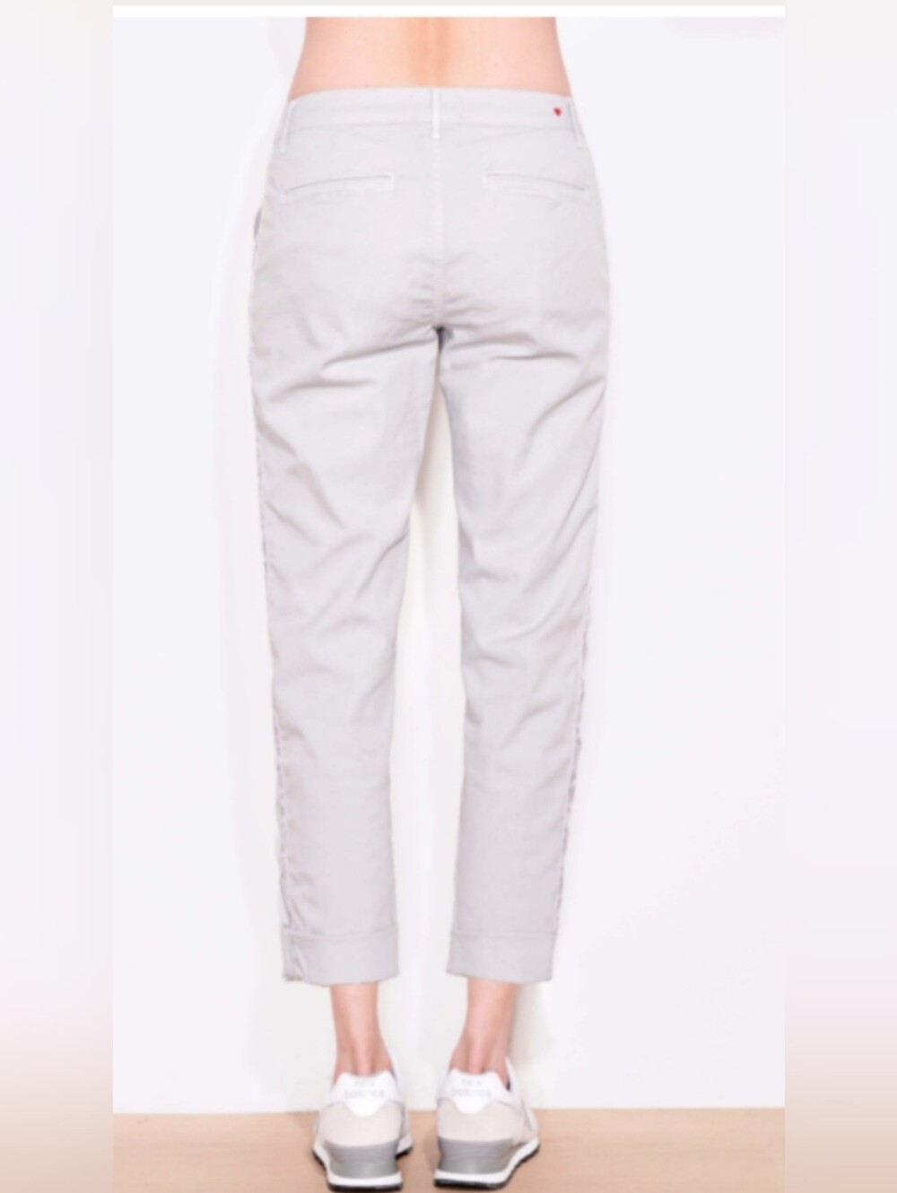 Sundry By Anthropologie Cropped Chino Pants- In White - Picture 3 of 8